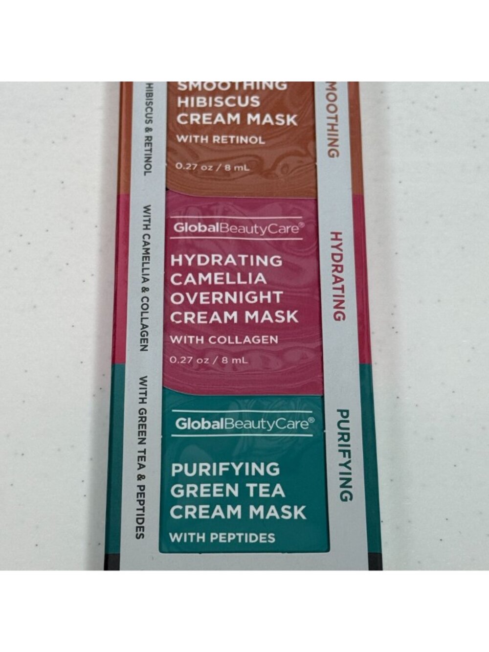Global Beauty Care Cream Face Mask Set 3 Pack Hydrating Smoothing Spa - Picture 3 of 4
